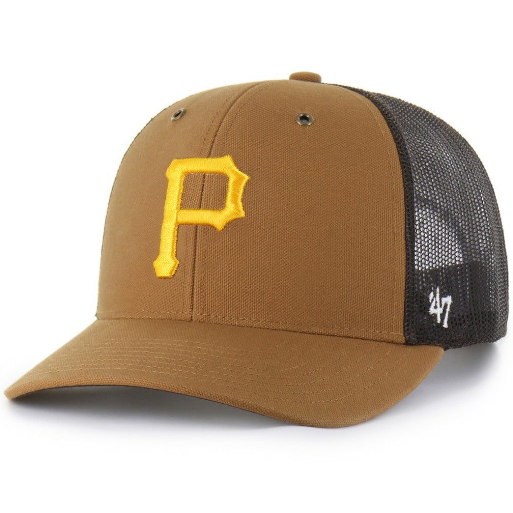 Brown Pittsburgh Pirates Carhartt x '47 Trucker Adjustable Hat