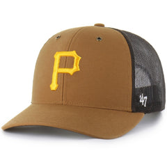 Brown Pittsburgh Pirates Carhartt x '47 Trucker Adjustable Hat