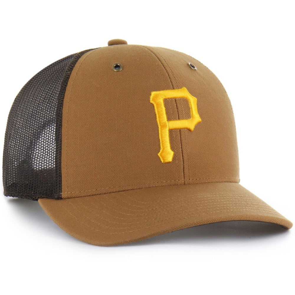 Brown Pittsburgh Pirates Carhartt x '47 Trucker Adjustable Hat