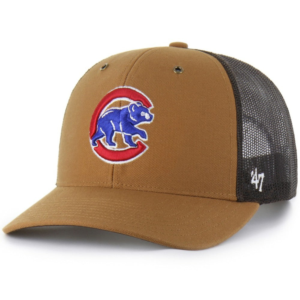 Brown Chicago Cubs Carhartt x '47 Trucker Adjustable Hat