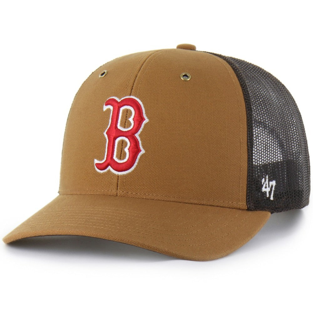 Brown Boston Red Sox Carhartt x '47 Trucker Adjustable Hat