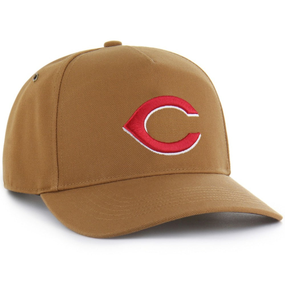 Brown Cincinnati Reds Carhartt x '47 Hitch Adjustable Hat