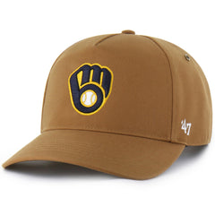 Brown Milwaukee Brewers Carhartt x '47 Hitch Adjustable Hat