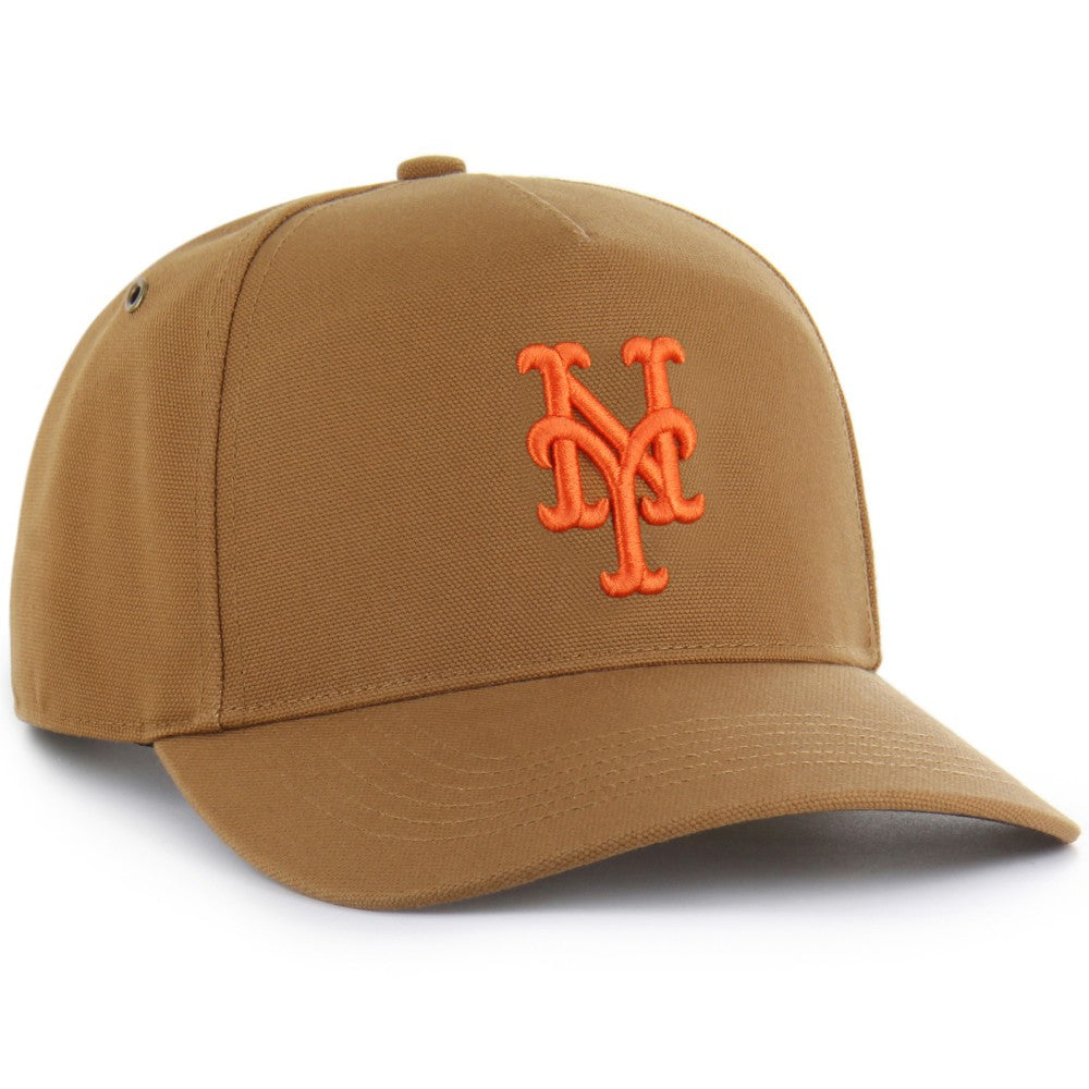 Brown New York Mets Carhartt x '47 Hitch Adjustable Hat