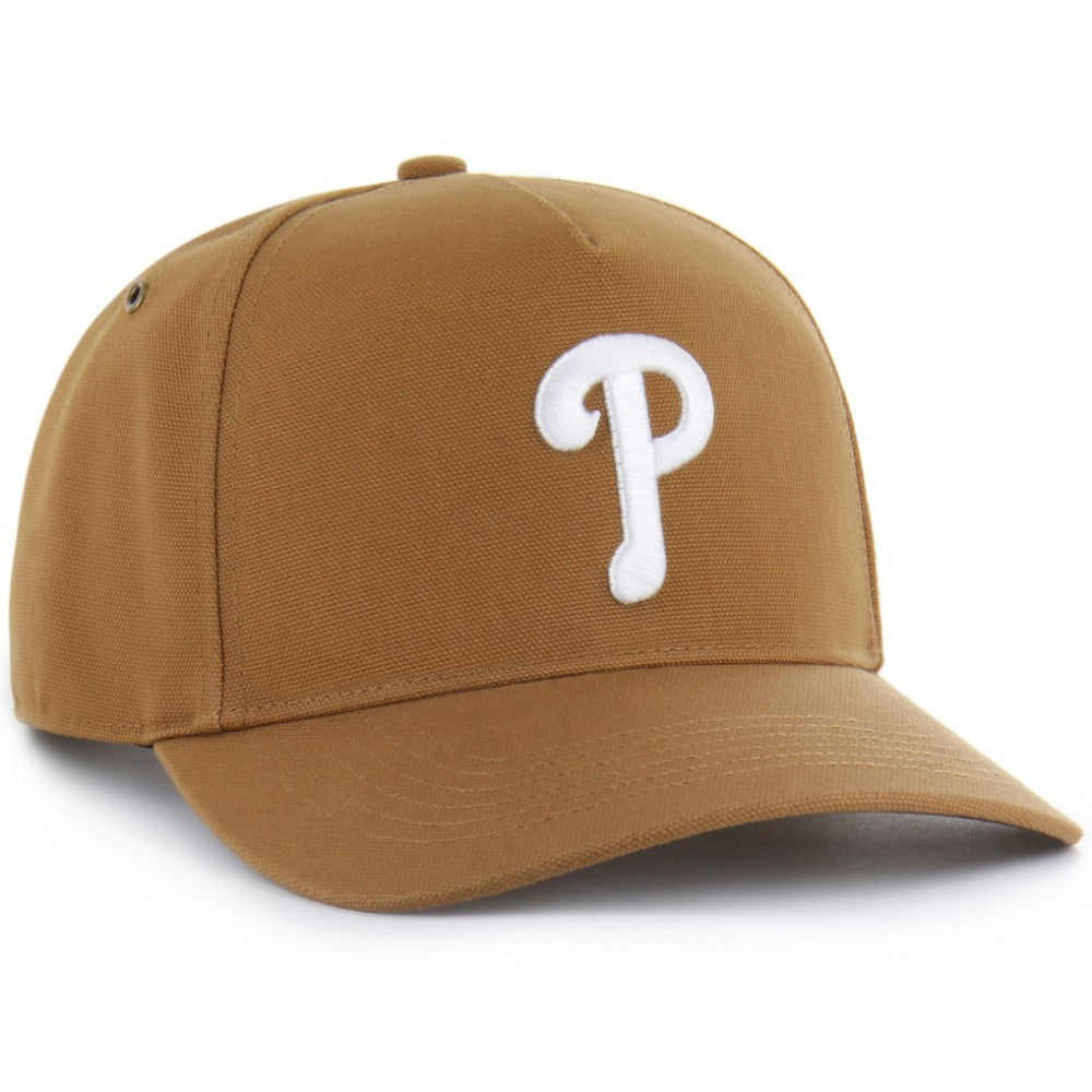 Brown Philadelphia Phillies Carhartt x '47 Hitch Adjustable Hat