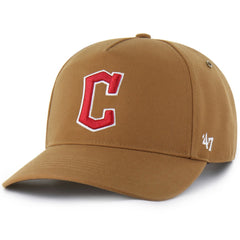 Brown Cleveland Guardians Carhartt x '47 Hitch Adjustable Hat