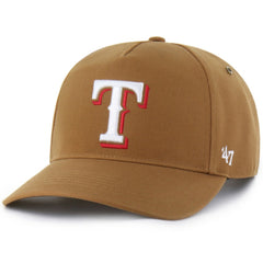 Brown Texas Rangers Carhartt x '47 Hitch Adjustable Hat
