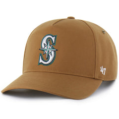 Brown Seattle Mariners Carhartt x '47 Hitch Adjustable Hat