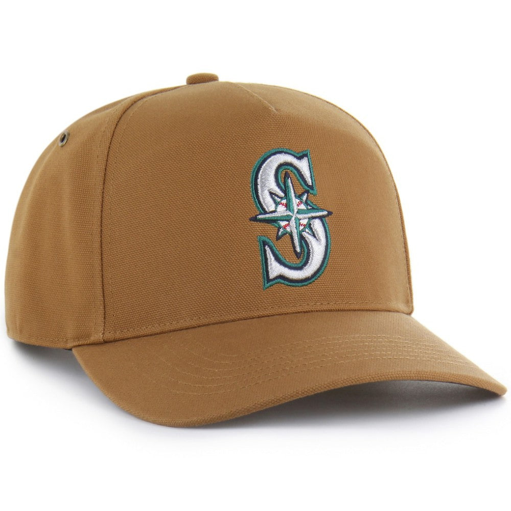 Brown Seattle Mariners Carhartt x '47 Hitch Adjustable Hat