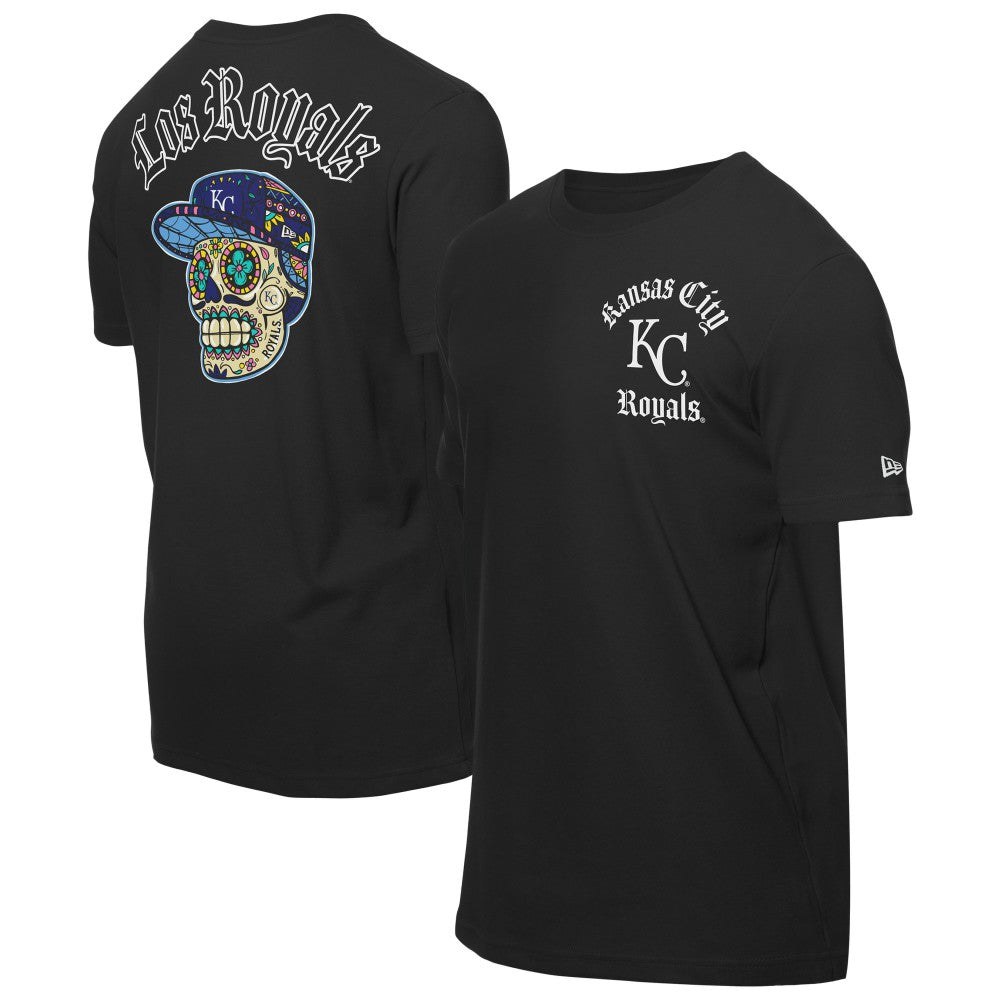 Black Kansas City Royals New Era Sugar Skulls T-Shirt