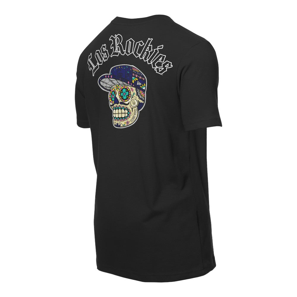 Black Colorado Rockies New Era Sugar Skulls T-Shirt
