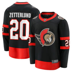 NHL Fabian Zetterlund Ottawa Senators Fanatics Home Breakaway Jersey