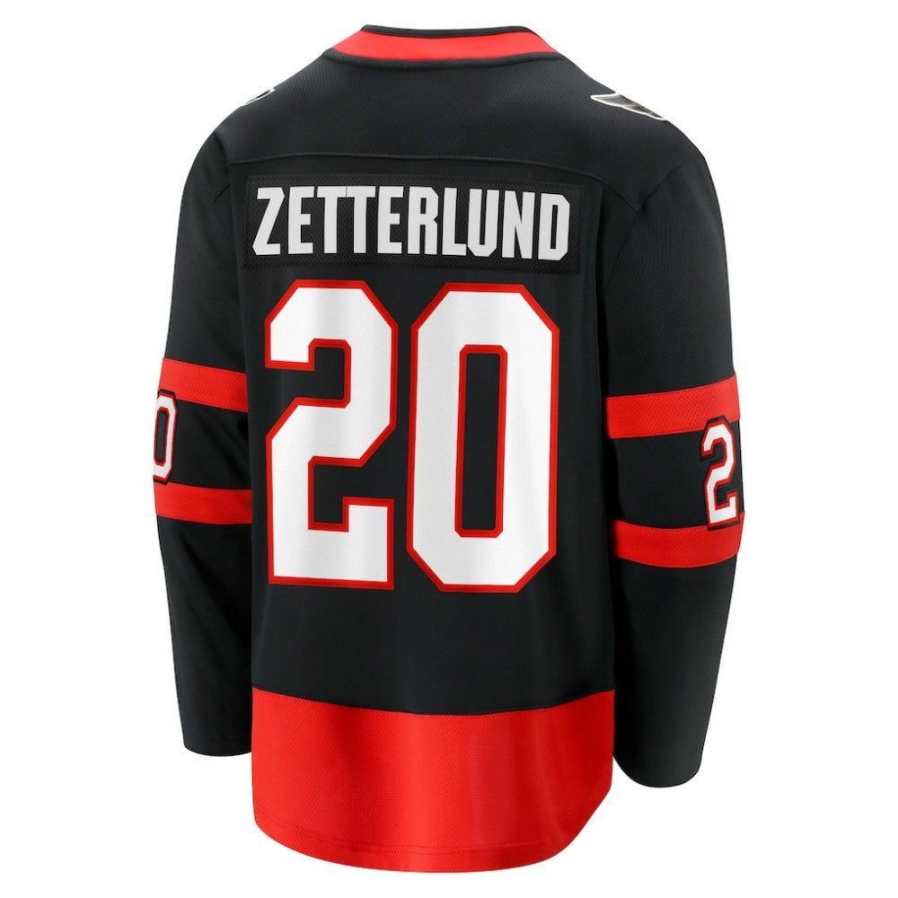 NHL Fabian Zetterlund Ottawa Senators Fanatics Home Breakaway Jersey