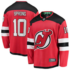 NHL Daniel Sprong New Jersey Devils Fanatics Home Breakaway Jersey