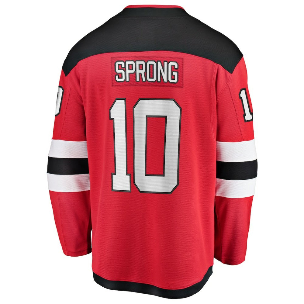 NHL Daniel Sprong New Jersey Devils Fanatics Home Breakaway Jersey