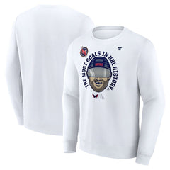 NHL Alexander Ovechkin Washington Capitals Fanatics NHL All-Time Leading Goal Scorer GR8 Caricature Fleece Pullover Sweatshirt