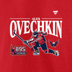 NHL Alexander Ovechkin Washington Capitals Fanatics NHL All-Time Leading Goal Scorer GR8 Celebration T-Shirt