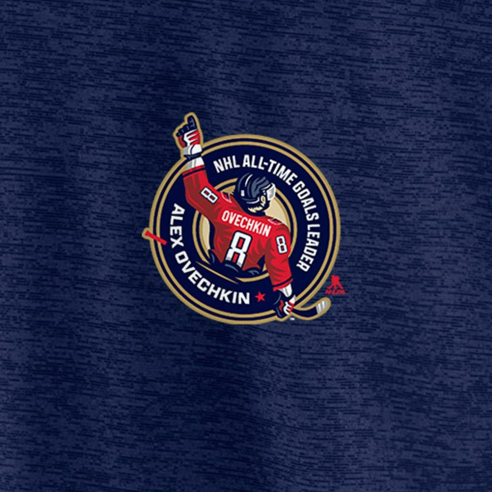 NHL Alexander Ovechkin Washington Capitals Fanatics NHL All-Time Leading Goal Scorer GR8 895 Quarter-Zip Top