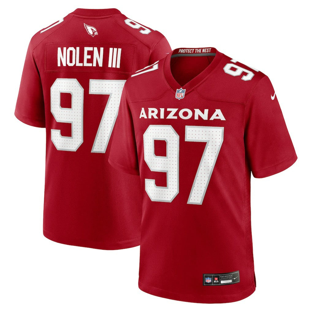 Walter Nolen  2025 NFL Draft First Round Pick Game Jersey - Arizona Cardinals Jerseys