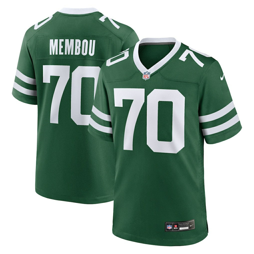 Armand Membou  2025 NFL Draft First Round Pick Game Jersey - New York Jets Jerseys