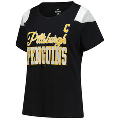 NHL Sidney Crosby Pittsburgh Penguins Fanatics Women's Plus Size Name & Number Scoop Neck T-Shirt