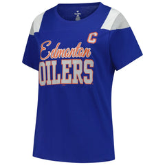 NHL Connor McDavid Edmonton Oilers Fanatics Women's Plus Size Name & Number Scoop Neck T-Shirt