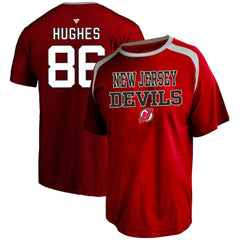 NHL Jack Hughes New Jersey Devils Profile Big & Tall Name & Number T-Shirt