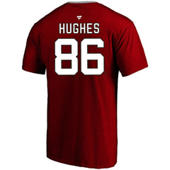 NHL Jack Hughes New Jersey Devils Profile Big & Tall Name & Number T-Shirt