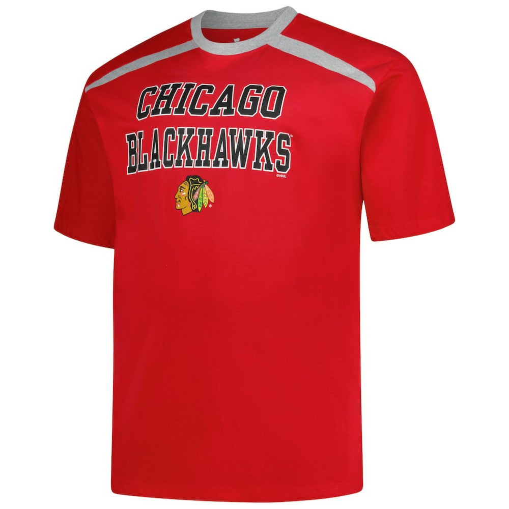 NHL Connor Bedard Chicago Blackhawks Profile Big & Tall Name & Number T-Shirt