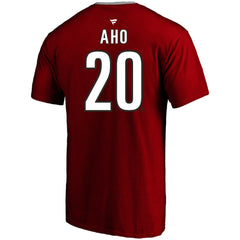 NHL Sebastian Aho Carolina Hurricanes Profile Big & Tall Name & Number T-Shirt