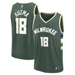 Fanatics Kyle Kuzma Milwaukee Bucks Fast Break Replica Player Jersey