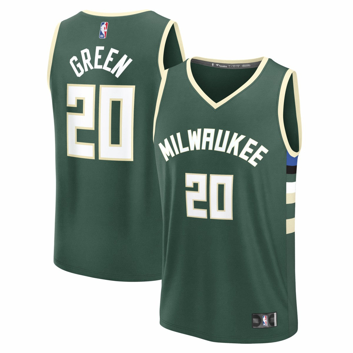 Fanatics A.J. Green Milwaukee Bucks Fast Break Replica Player Jersey