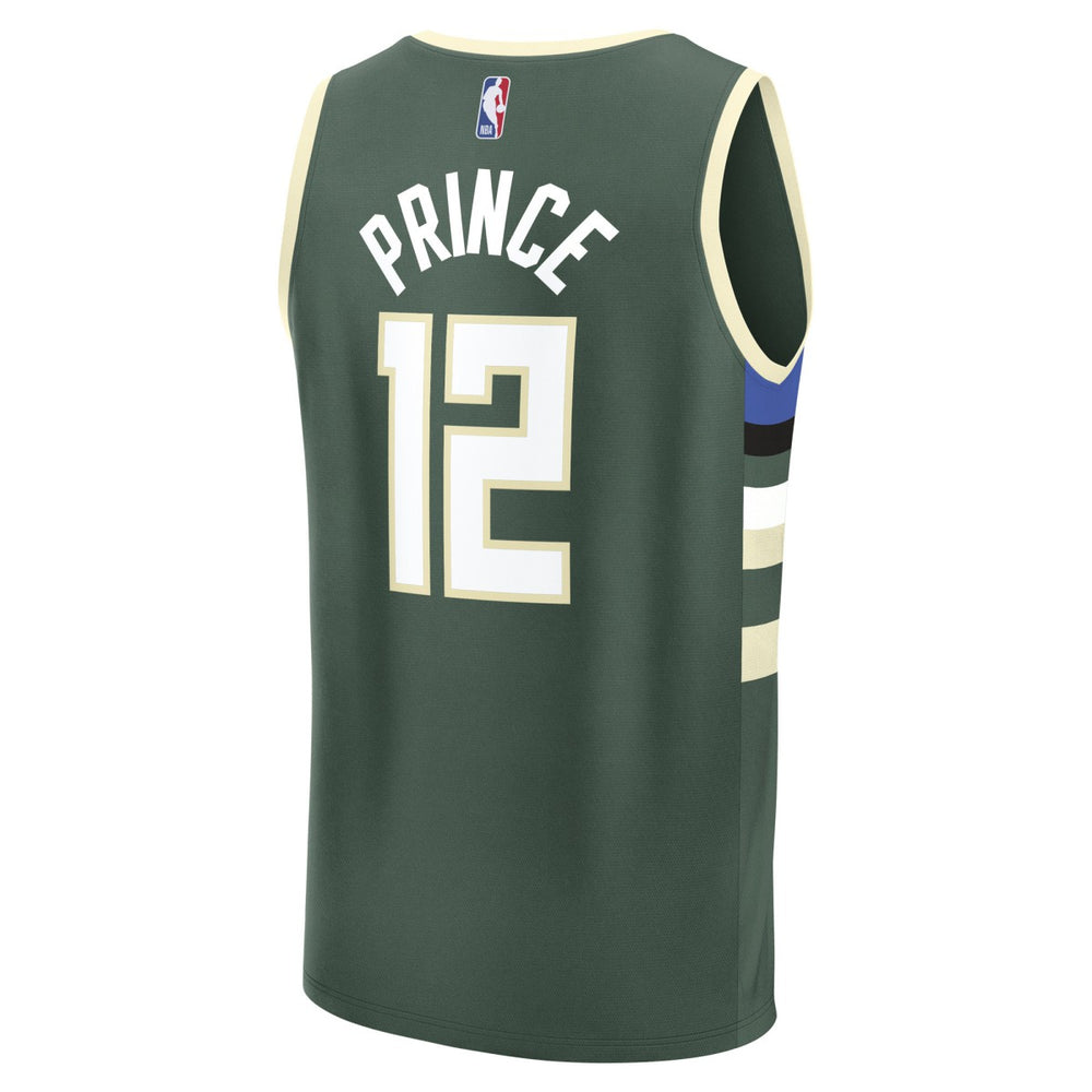 Fanatics Taurean Prince Milwaukee Bucks Fast Break Replica Player Jersey
