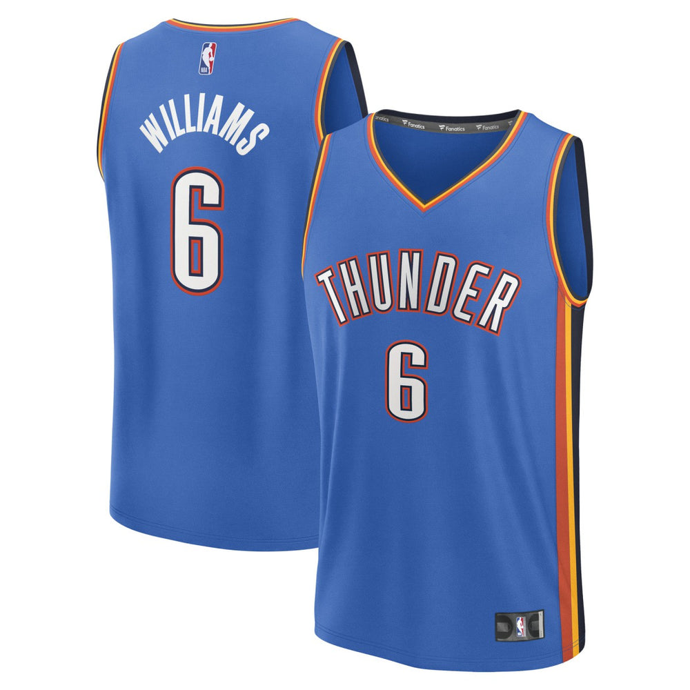 Fanatics Jaylin Williams Oklahoma City Thunder Fast Break Replica Player Jersey