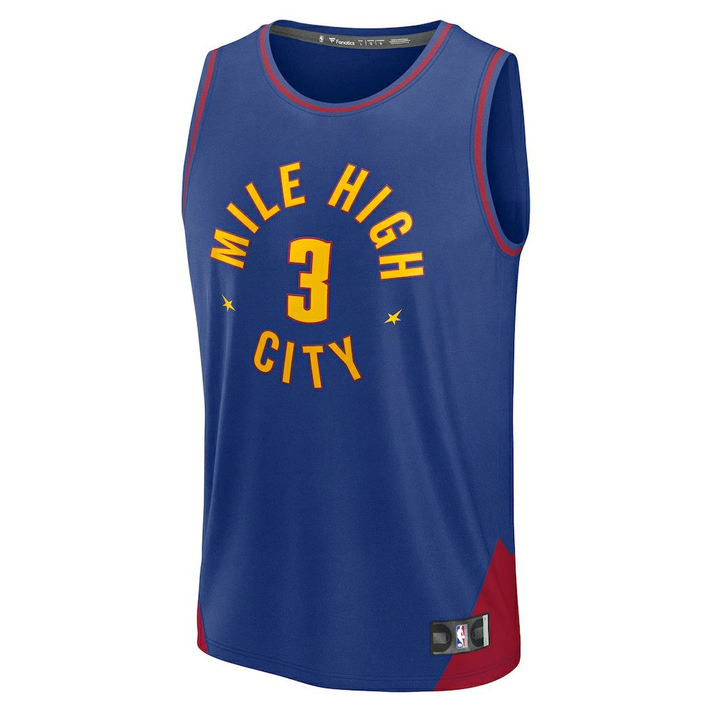 Fanatics Julian Strawther Denver Nuggets Fast Break Replica Player Jersey sale