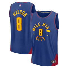 Fanatics Peyton Watson Denver Nuggets Fast Break Replica Player Jersey sale
