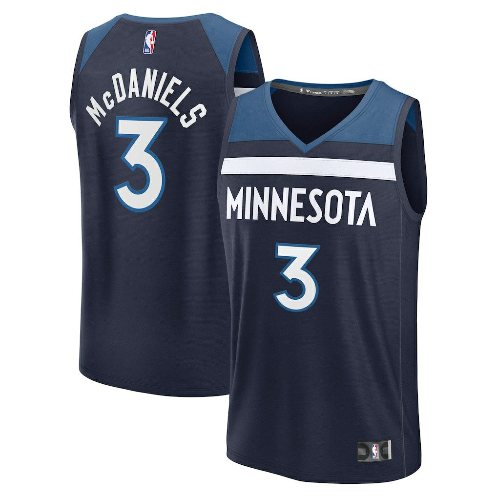 Fanatics Jaden McDaniels Minnesota Timberwolves Fast Break Replica Player Jersey