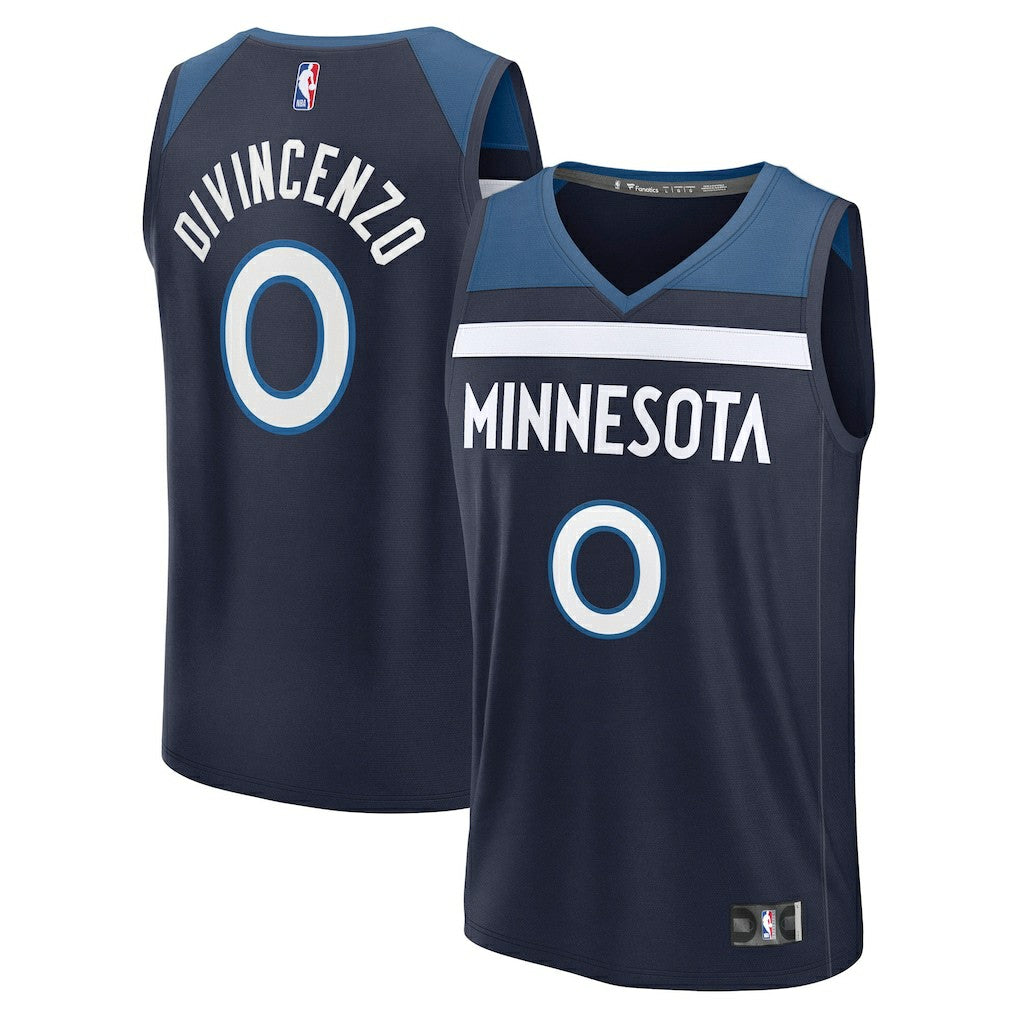 Fanatics Donte DiVincenzo Minnesota Timberwolves Fast Break Replica Player Jersey