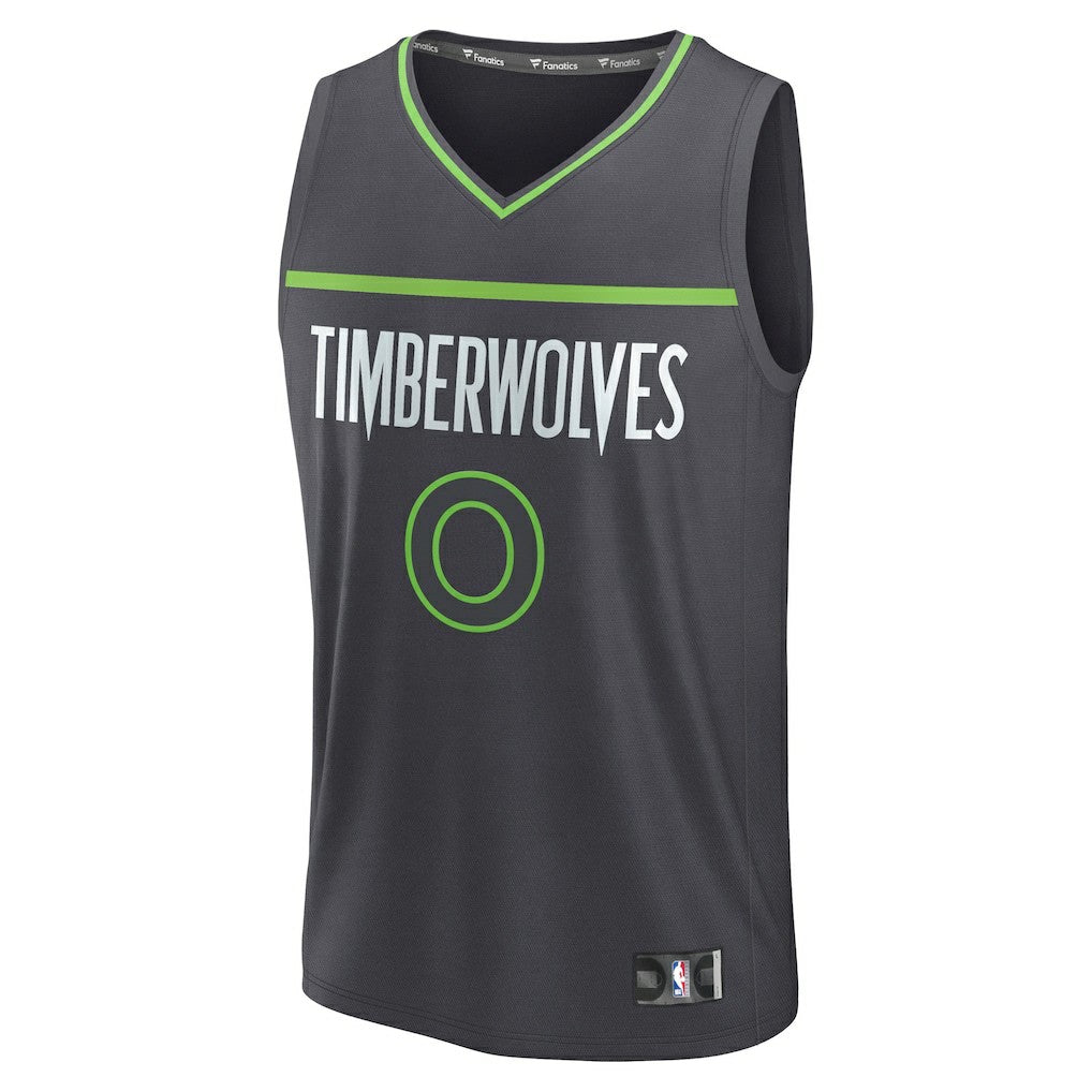 Fanatics Donte DiVincenzo Minnesota Timberwolves Fast Break Replica Player Jersey