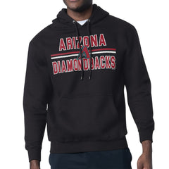 Black Arizona Diamondbacks Starter Team Mesh Print Graphic Pullover Hoodie