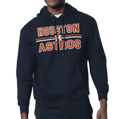 Navy Houston Astros Starter Team Mesh Print Graphic Pullover Hoodie