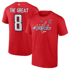 NHL Alexander Ovechkin Washington Capitals NHL All-Time Leading Goal Scorer Name & Number T-Shirt