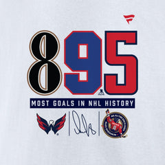 NHL Alexander Ovechkin Washington Capitals NHL All-Time Leading Goal Scorer 895 T-Shirt