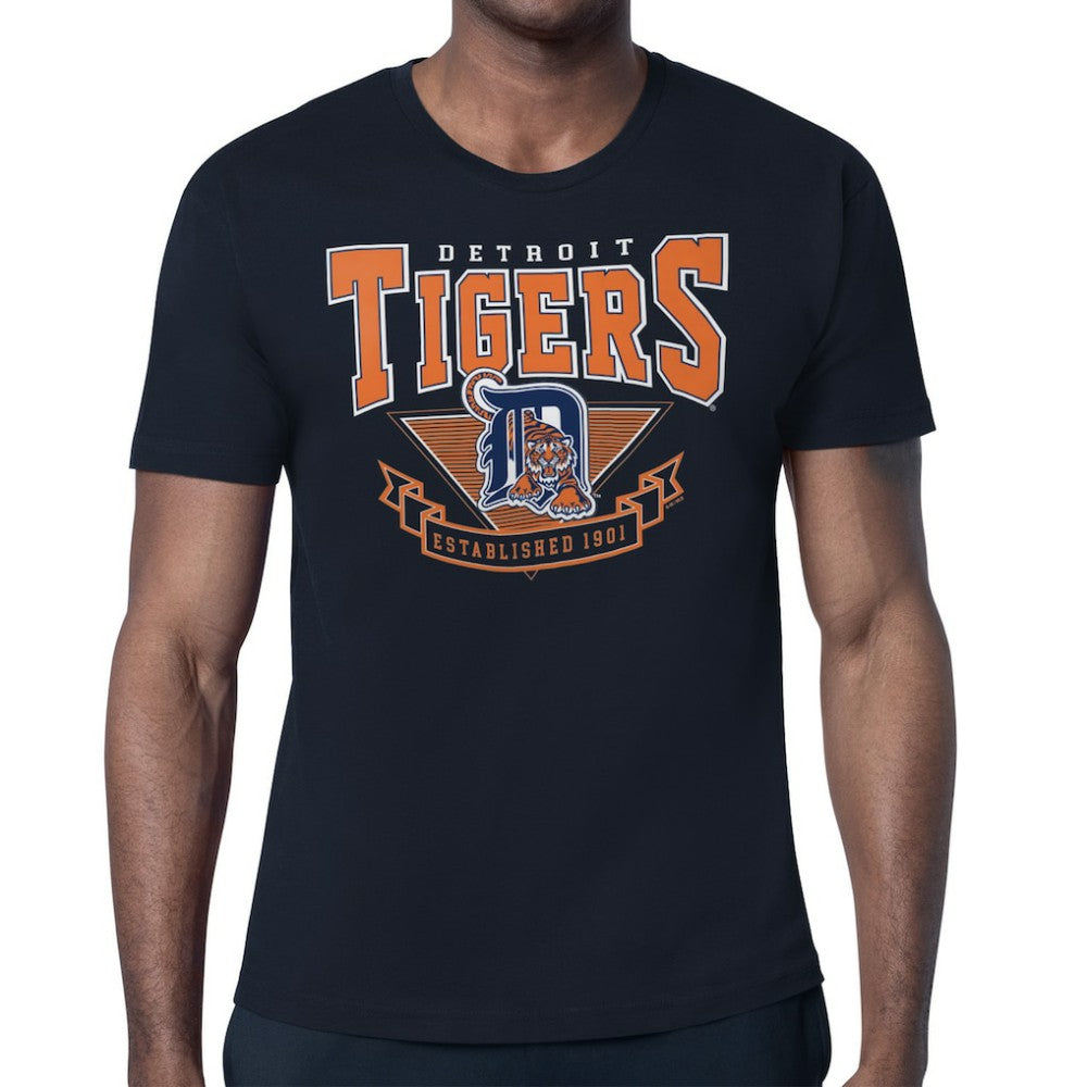Navy Detroit Tigers Starter ‘80s Inspired T-Shirt