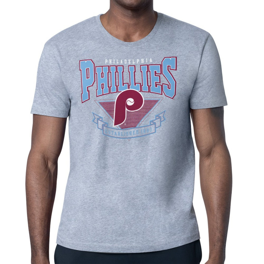 Gray Philadelphia Phillies Starter ‘80s Inspired T-Shirt