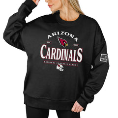 Gameday Couture Women's Oversized Players Only Black Label Pullover Sweatshirt - Arizona Cardinals Pullover