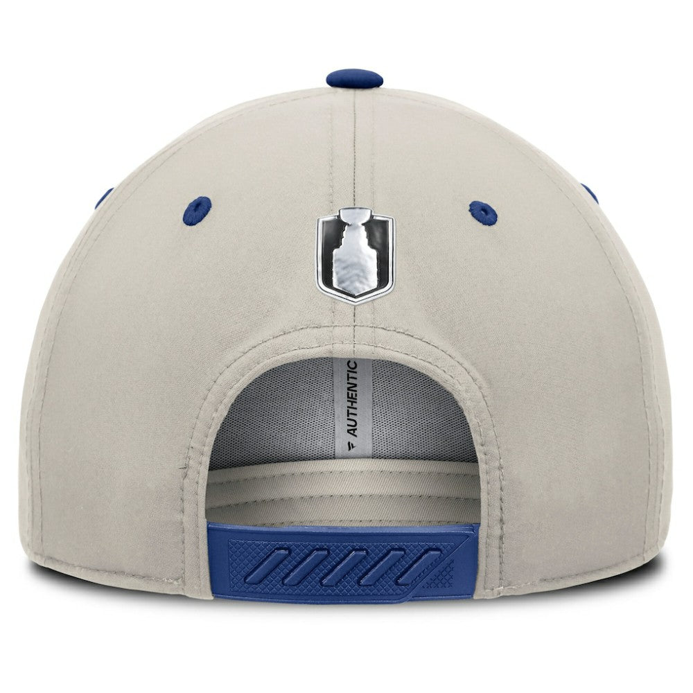 NHL Toronto Maple Leafs Fanatics 2025 Stanley Cup Playoffs Locker Room Trucker Adjustable Hat