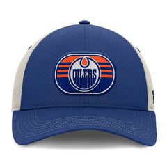 NHL Edmonton Oilers Fanatics 2025 Stanley Cup Playoffs Locker Room Trucker Adjustable Hat