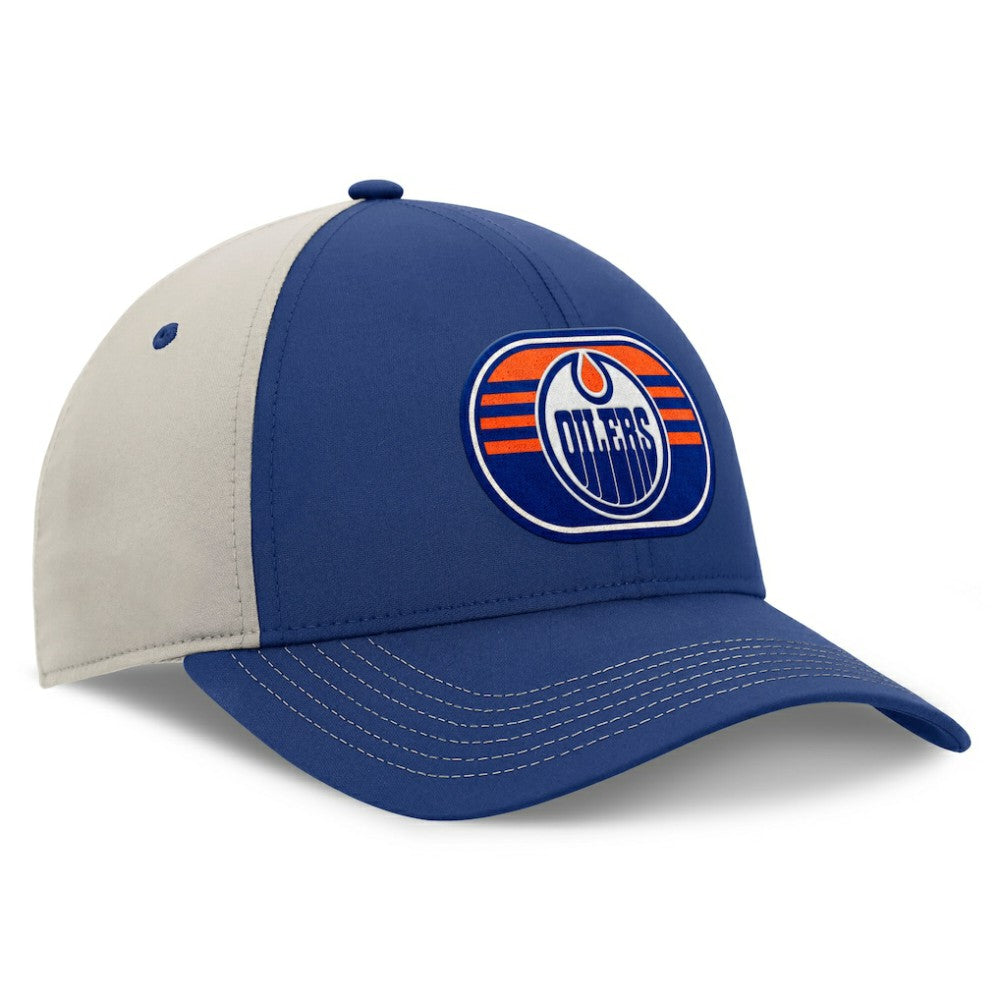 NHL Edmonton Oilers Fanatics 2025 Stanley Cup Playoffs Locker Room Trucker Adjustable Hat