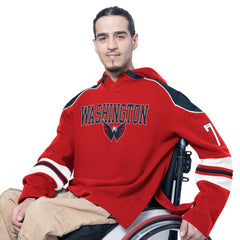 NHL Washington Capitals G-III Sports by Carl Banks Adaptive Wear Lord Stanley Hooded Long Sleeve Sweatshirt